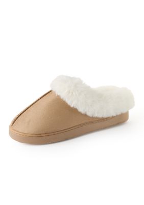 Cuddl Duds Women's Microsuede Scuff Slippers