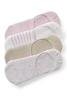 Cuddl Duds Women's 1/2 Cushion Sneaker Liner - 4 Pack, 9 - 11