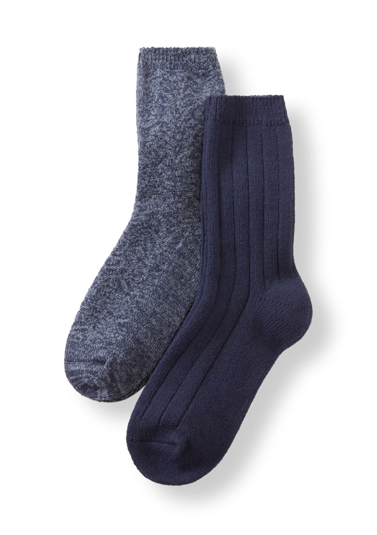 Womens Boot Textured Crew Socks Set