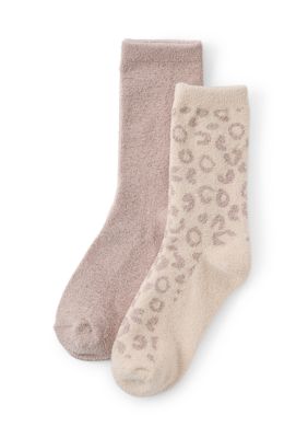 Cuddl Duds Women's French Terry Cropped Crew Socks, 9 - 11
