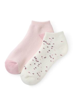 Cuddl Duds Women's Birdseye Full Terry Low Cut Socks, 9 - 11
