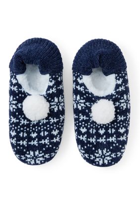 Cuddl Duds Women's Faux Sherpa Lined Snug Socks, L-XL