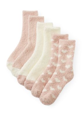 Cuddl Duds Women's Anklet Socks 3-Pair Pack