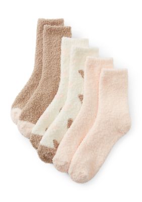 Cuddl Duds Women's Crew Socks 3-Pair Pack, 9 - 11