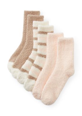 Cuddl Duds Women's Crew Socks 3-Pair Pack, 9 - 11