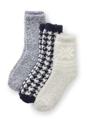 Cuddl Duds Women's Cozy Crew Socks - 3 Pack, 9 - 11