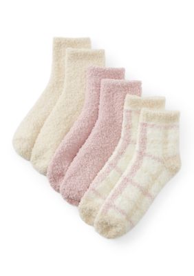 Cuddl Duds Women's Anklet Socks 3-Pair Pack, 9 - 11