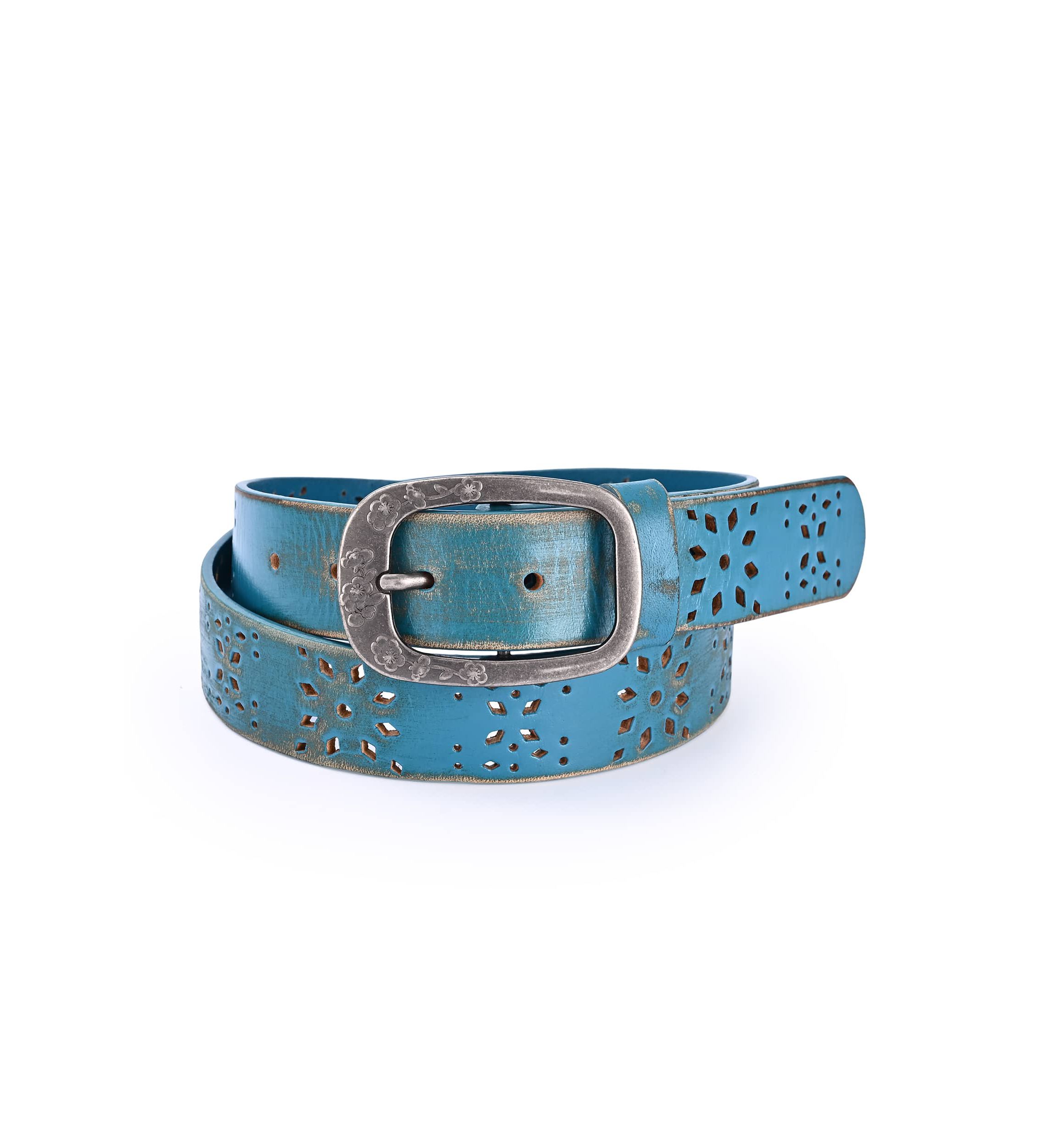 Blooming Crocus Leather Belt