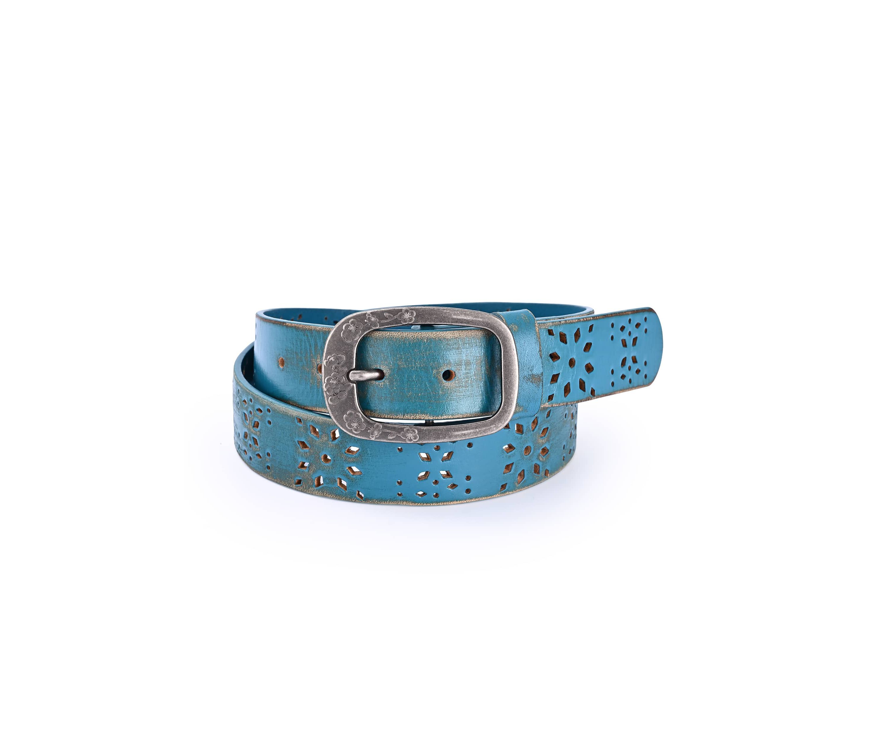 Blooming Crocus Leather Belt