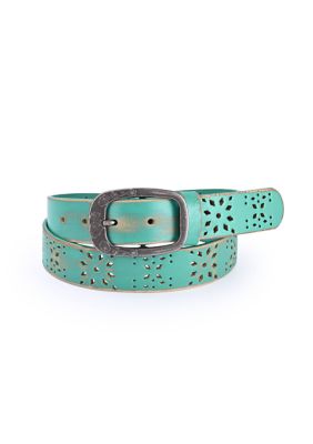 Old Trend Women's Blooming Crocus Leather Belt, Small
