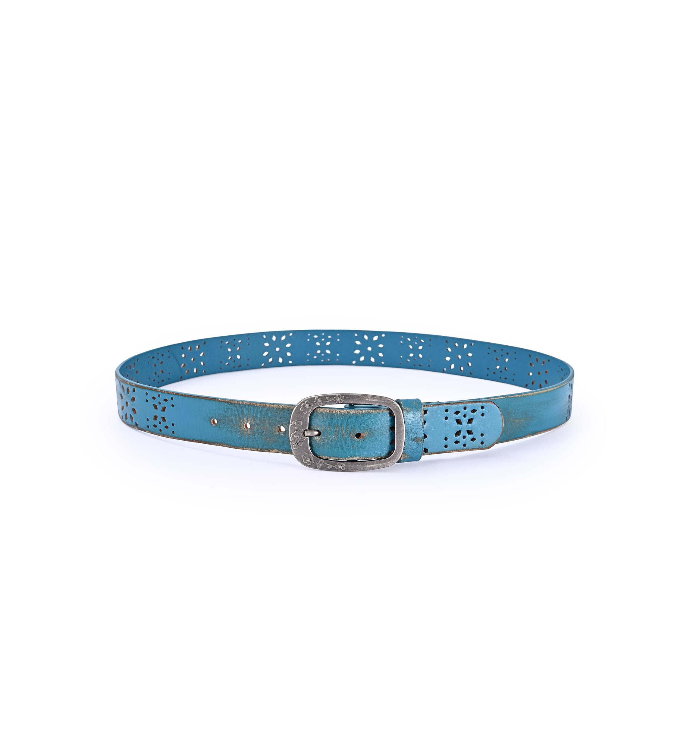Blooming Crocus Leather Belt