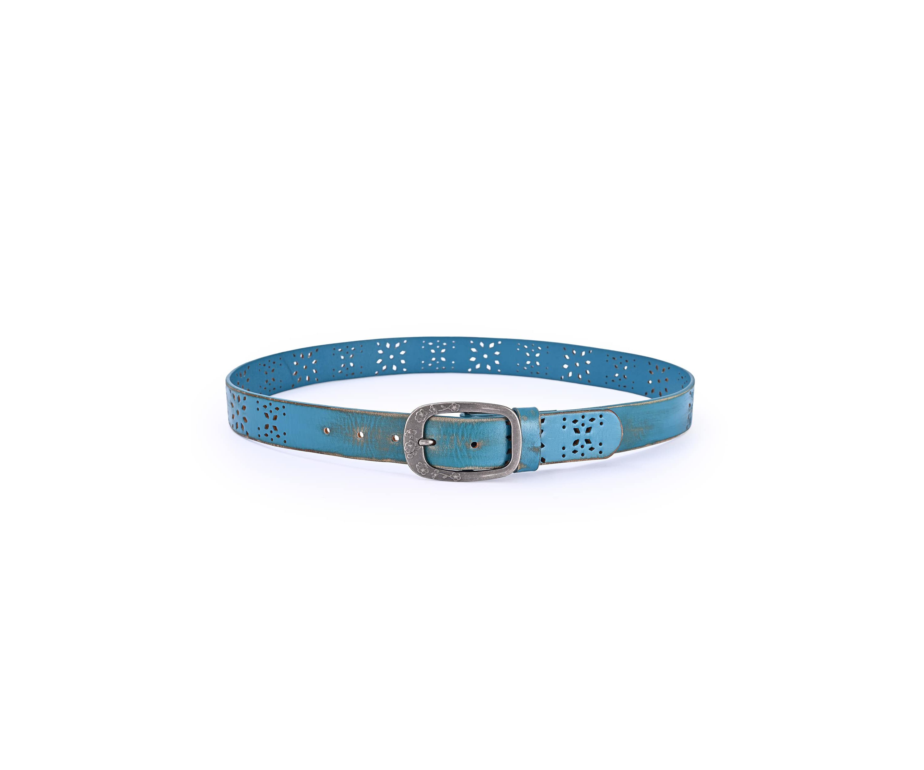 Blooming Crocus Leather Belt