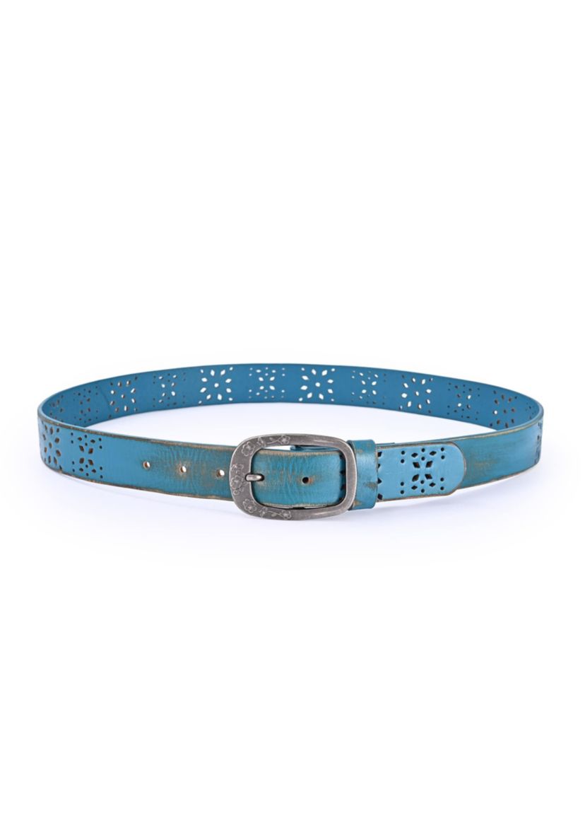 Blooming Crocus Leather Belt