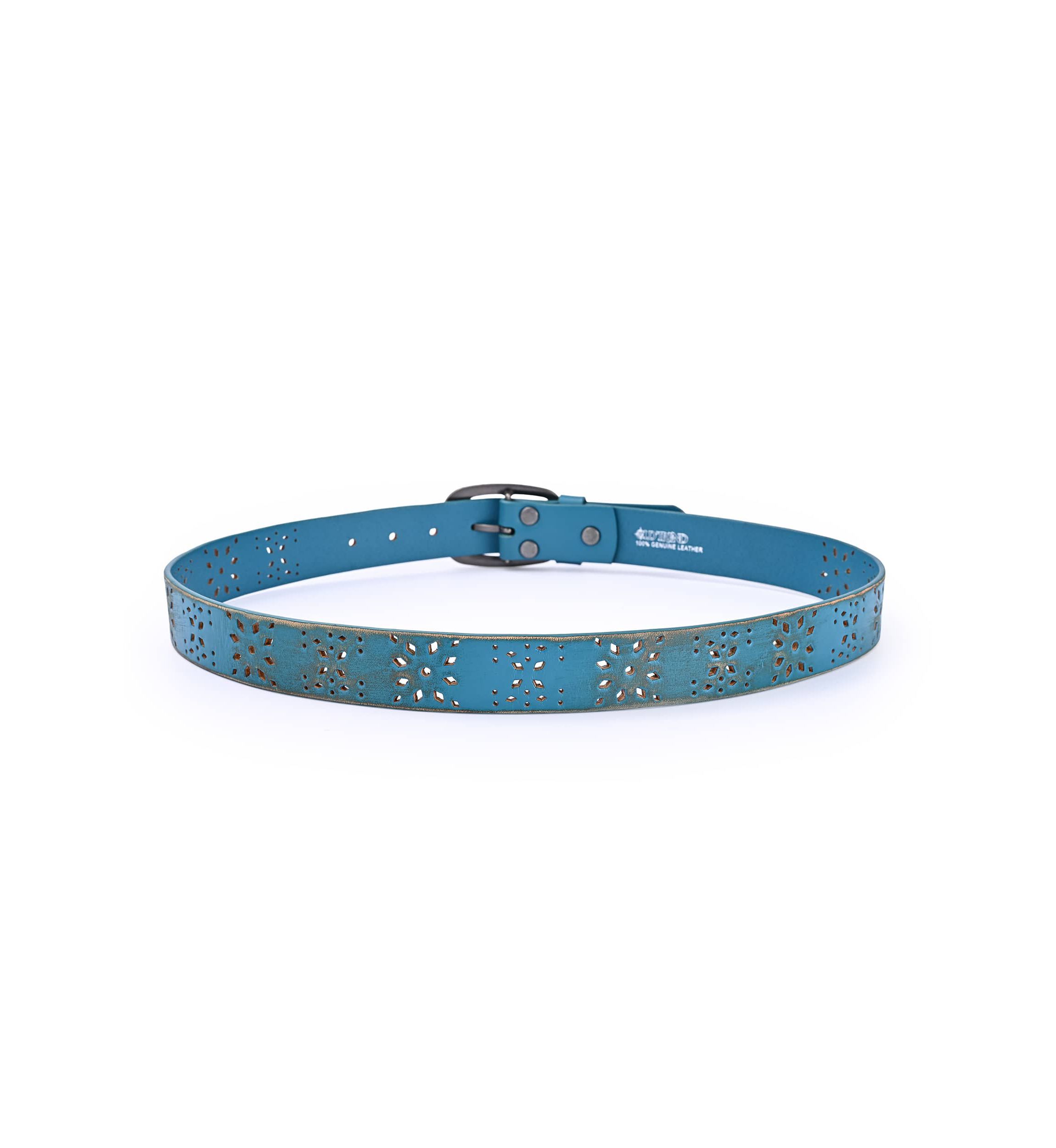 Blooming Crocus Leather Belt