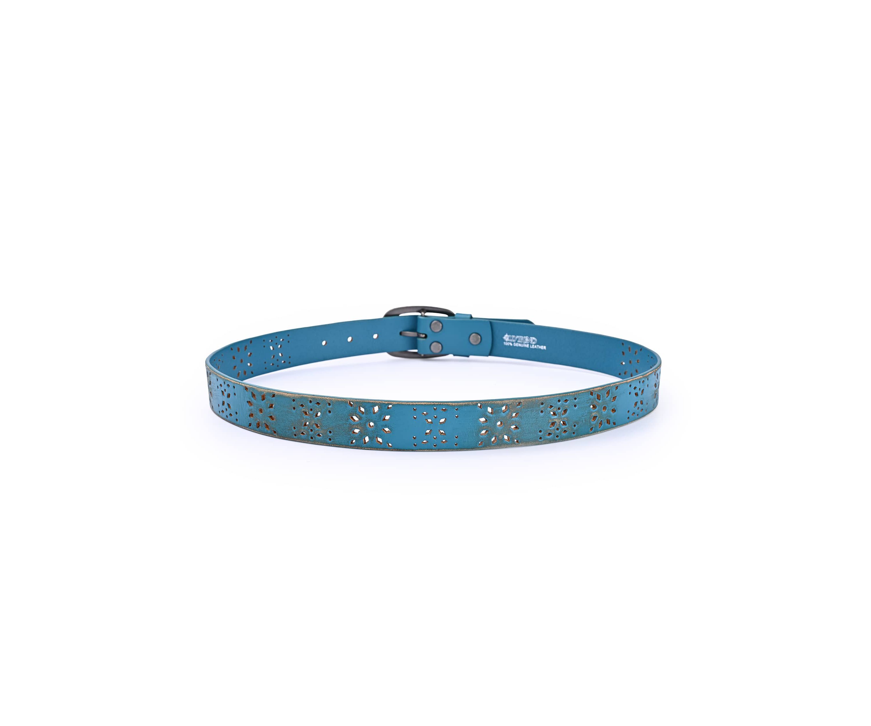 Blooming Crocus Leather Belt