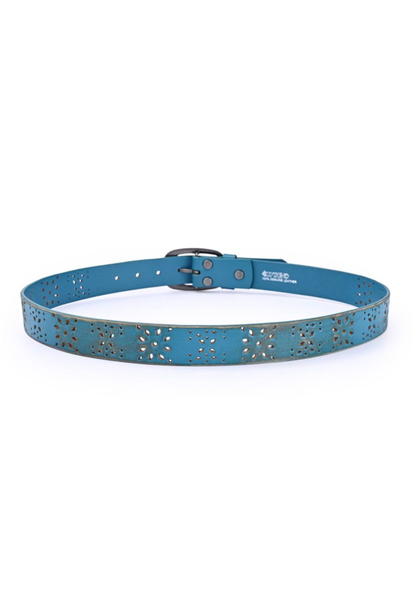 Blooming Crocus Leather Belt