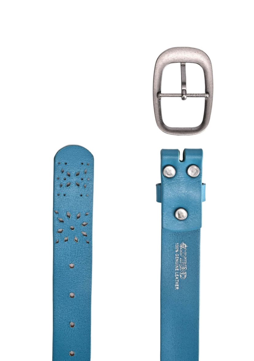 Blooming Crocus Leather Belt