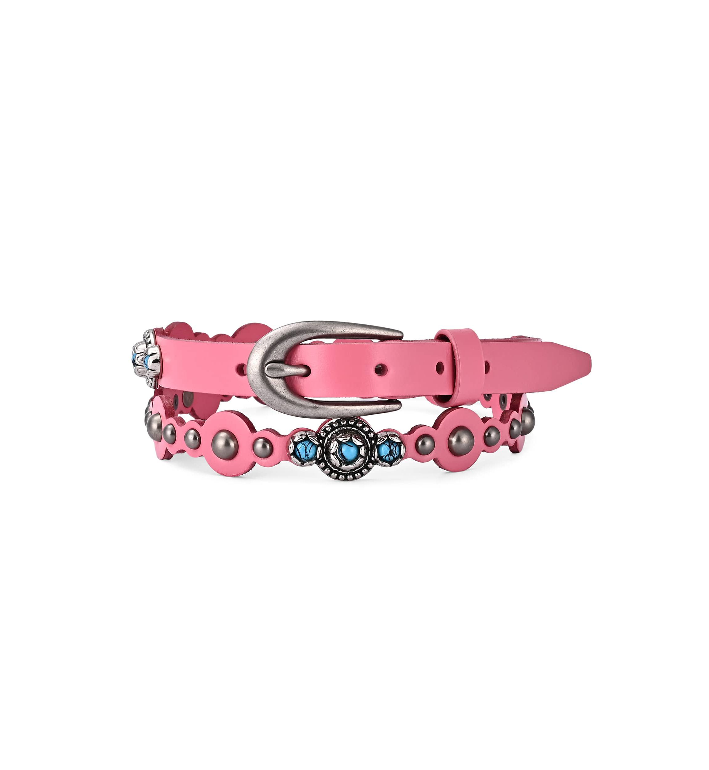 Rosa Flourish Leather Belt