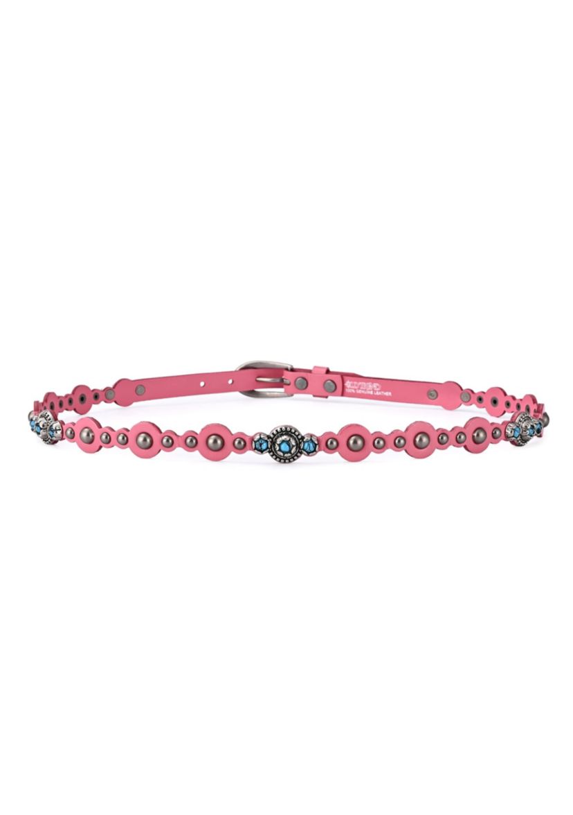 Rosa Flourish Leather Belt