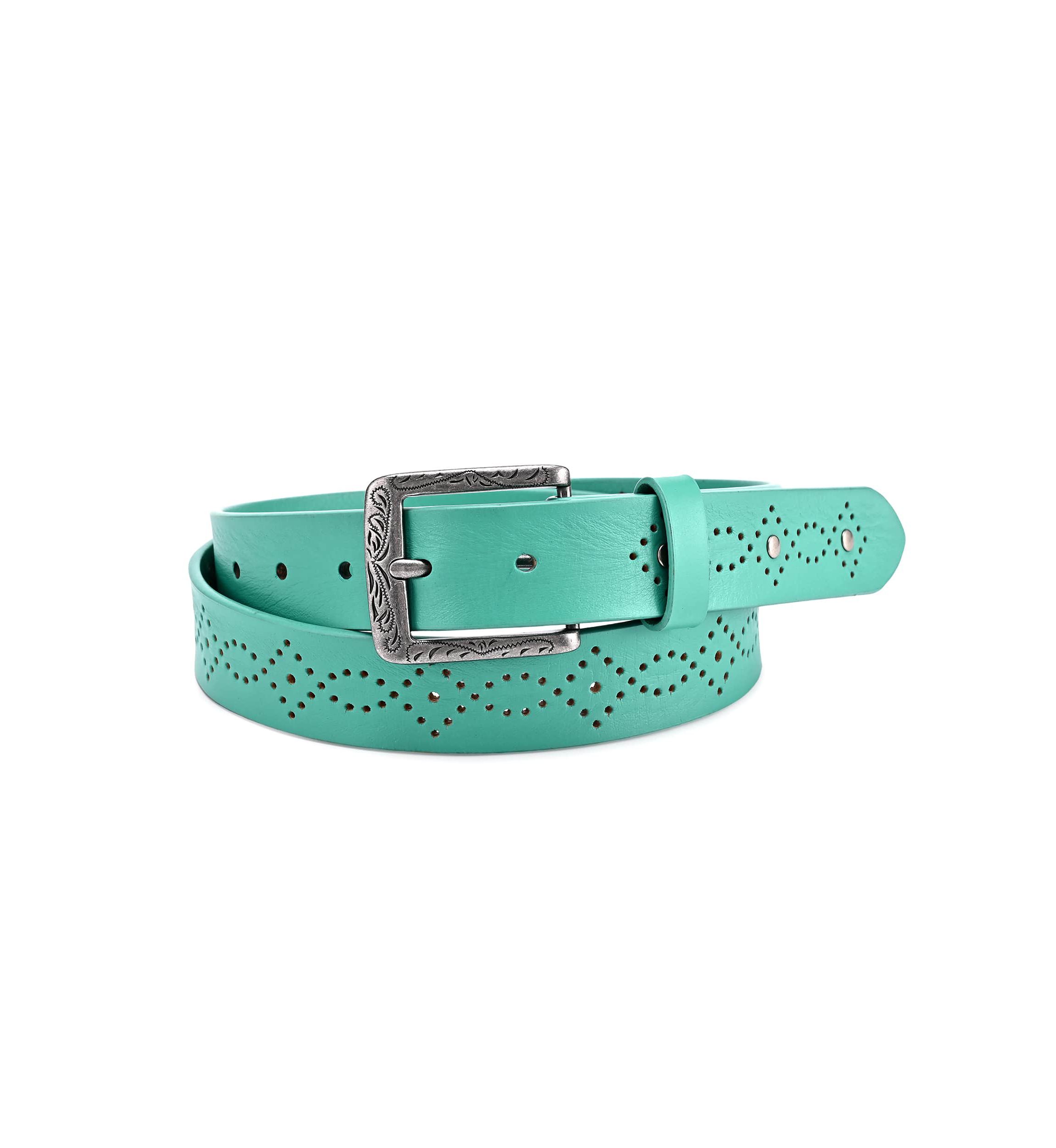 Daisy Blossom Leather Belt