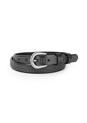 Old Trend Women's Stud Soul Leather Belt, Black, Medium