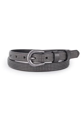 Old Trend Women's Stud Soul Leather Belt, Grey, Small