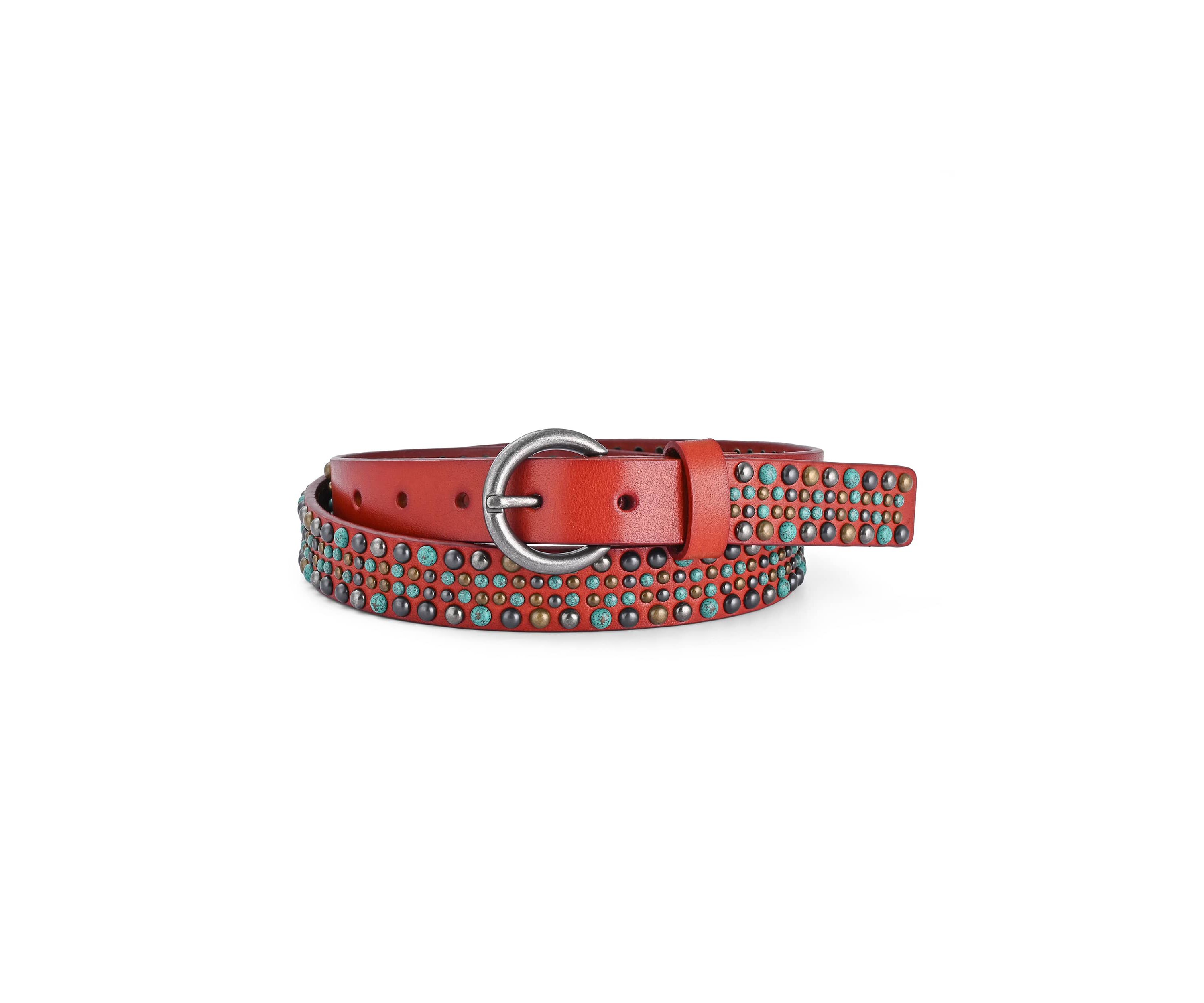 Amazonite Leather Belt