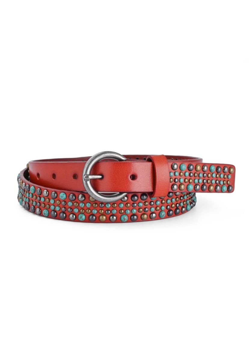 Amazonite Leather Belt