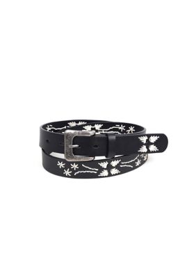 Old Trend Women's Senna Leather Belt, Black, Small