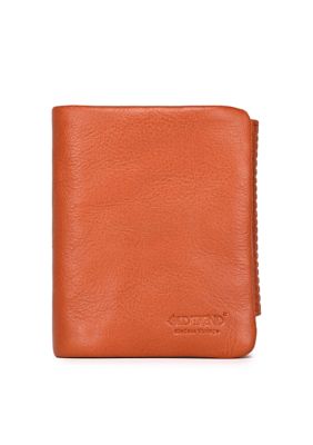 Old Trend Women's Clover Slim Leather Trifold RFID Wallet, Brown