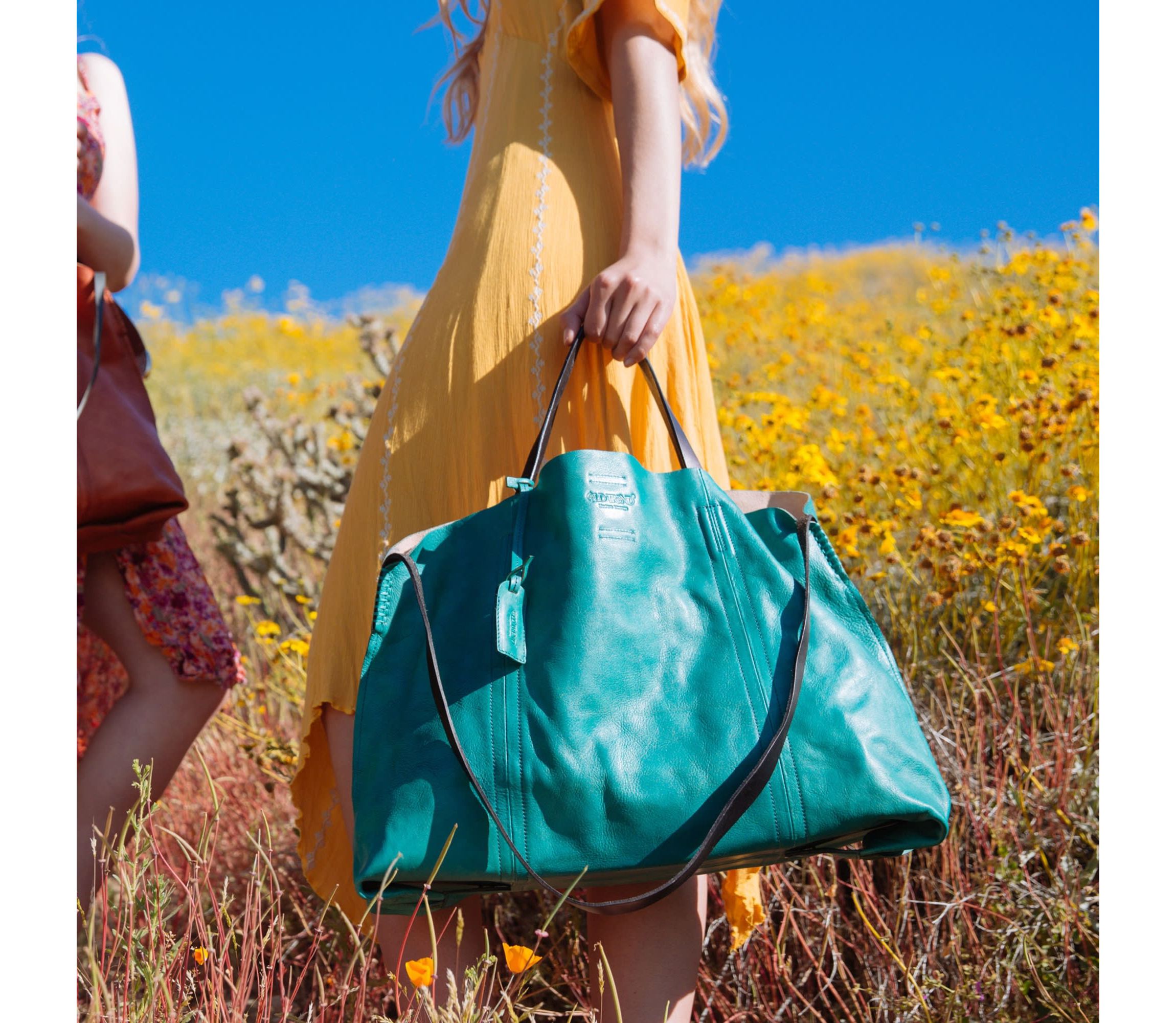 Forest Island Leather Tote