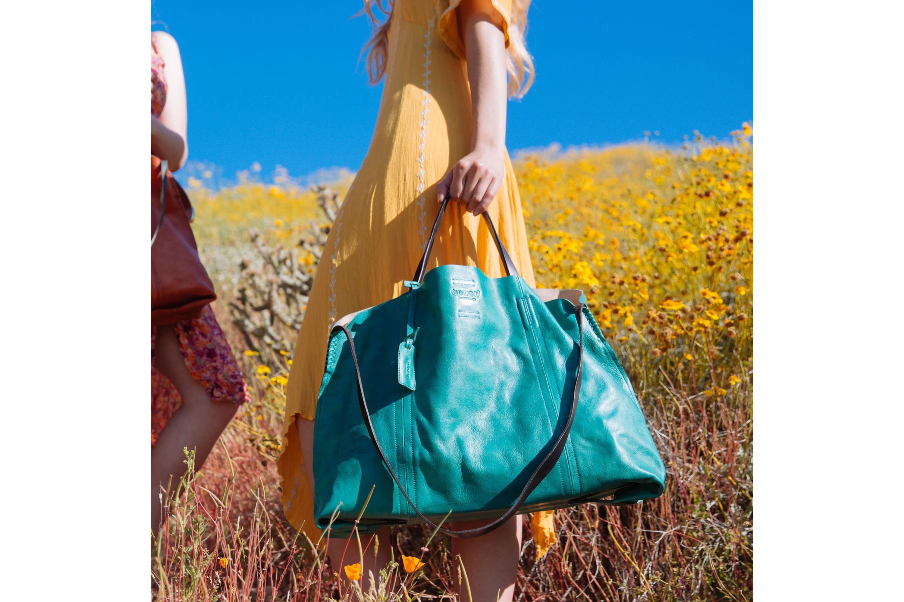 Forest Island Leather Tote