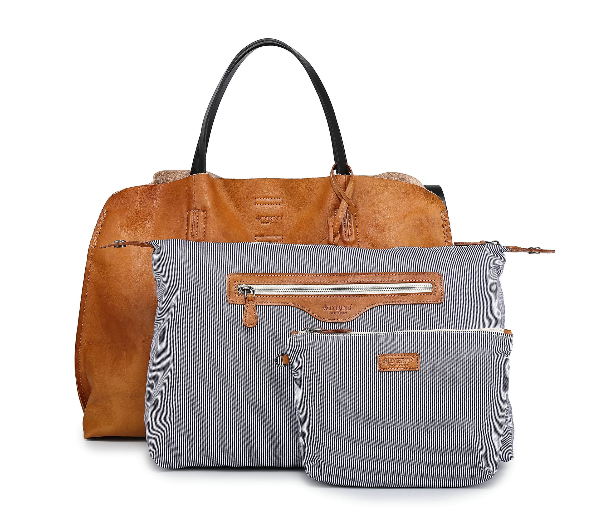 Forest Island Leather Tote