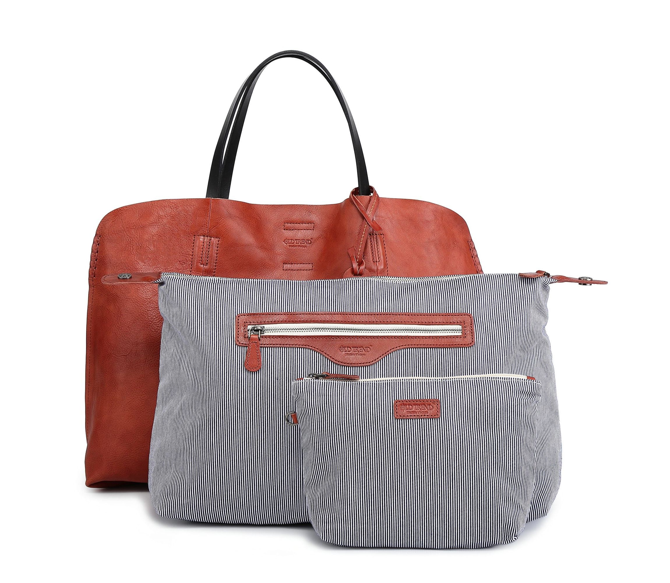 Forest Island Leather Tote