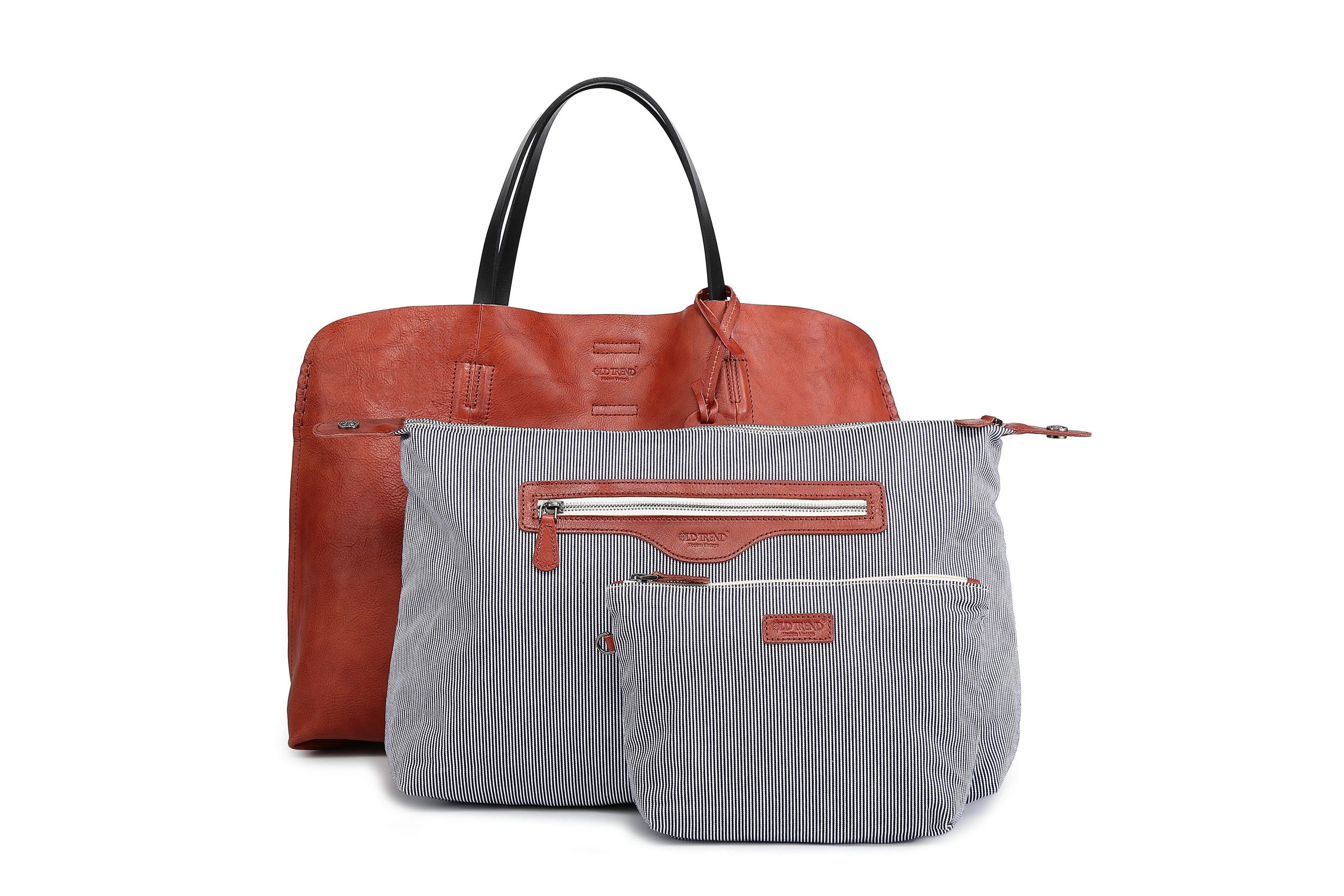 Forest Island Leather Tote