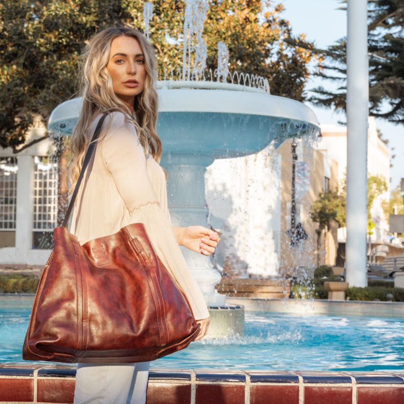 Forest Island Leather Tote
