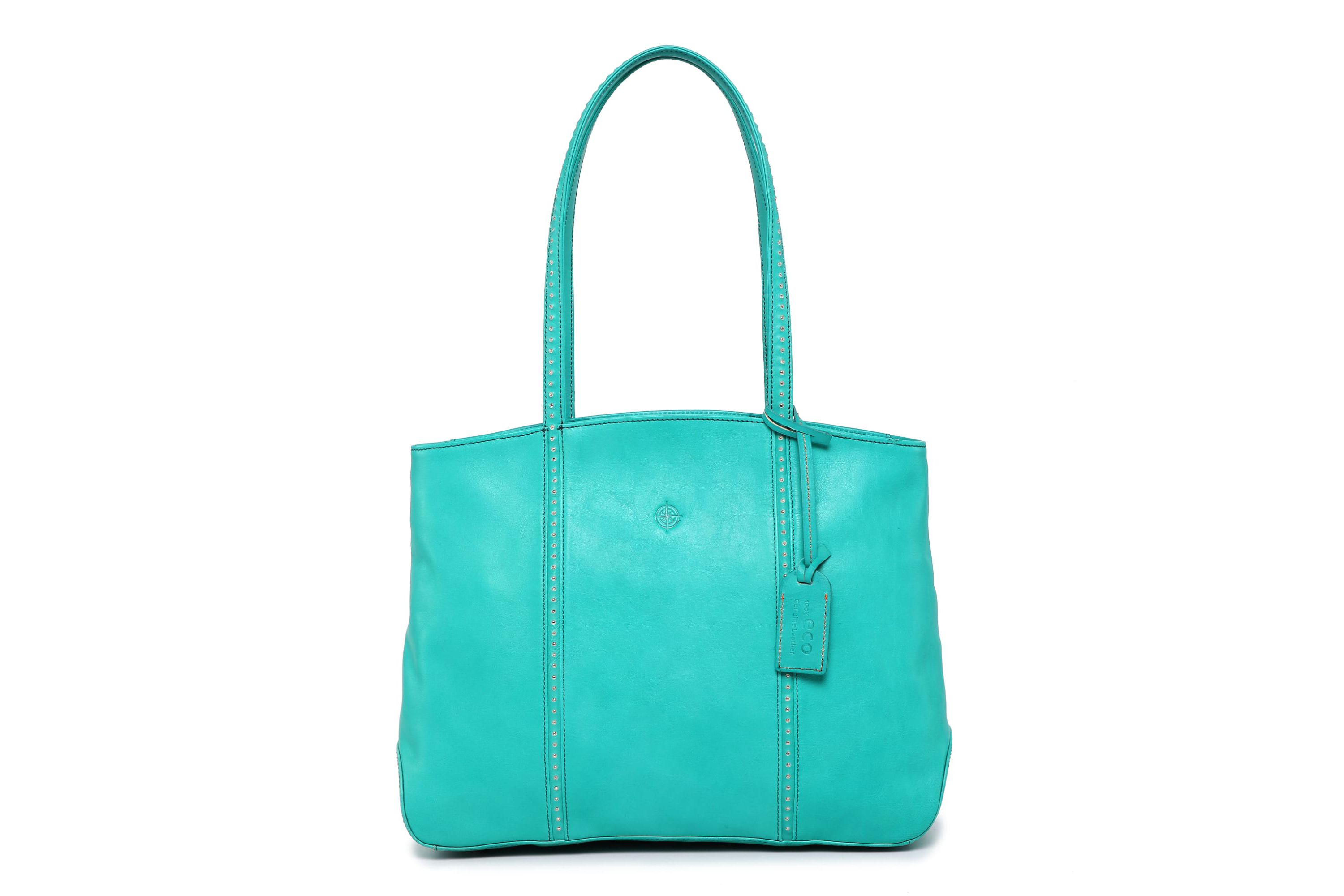 Dancing Bamboo Leather Tote