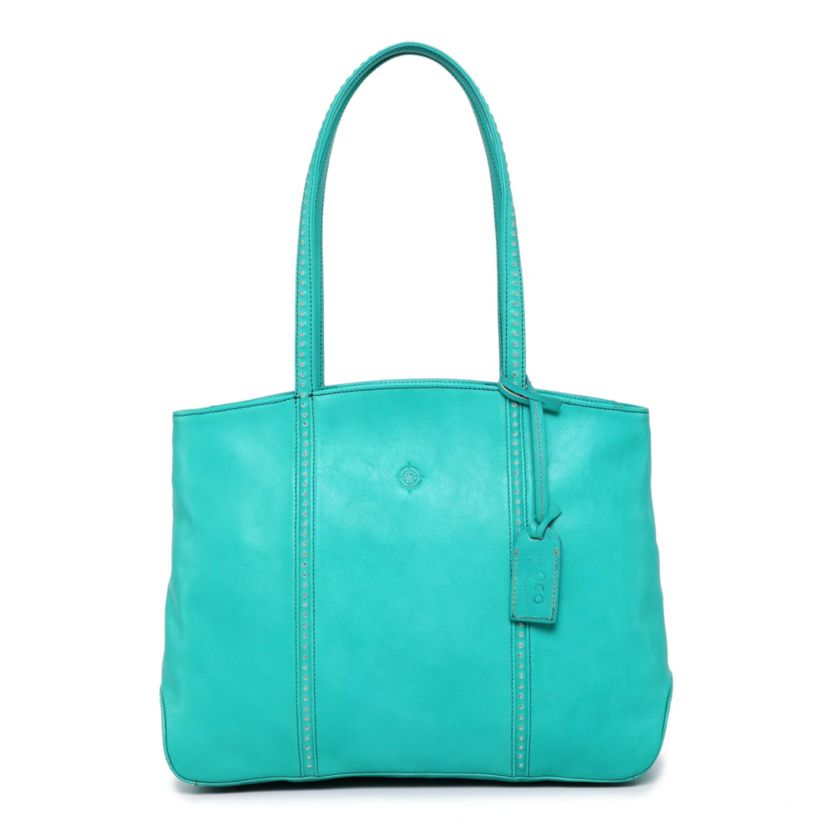Dancing Bamboo Leather Tote