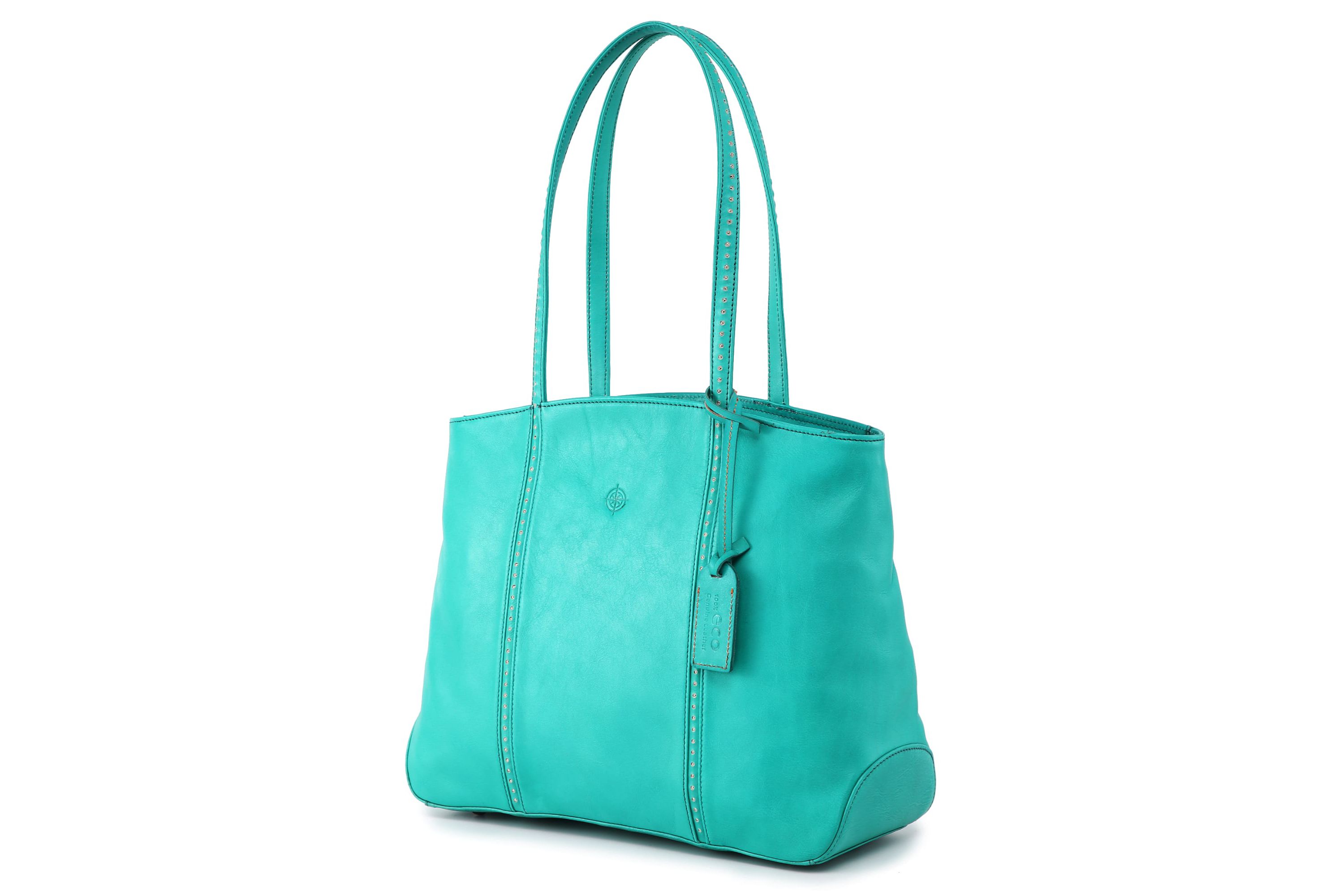 Dancing Bamboo Leather Tote