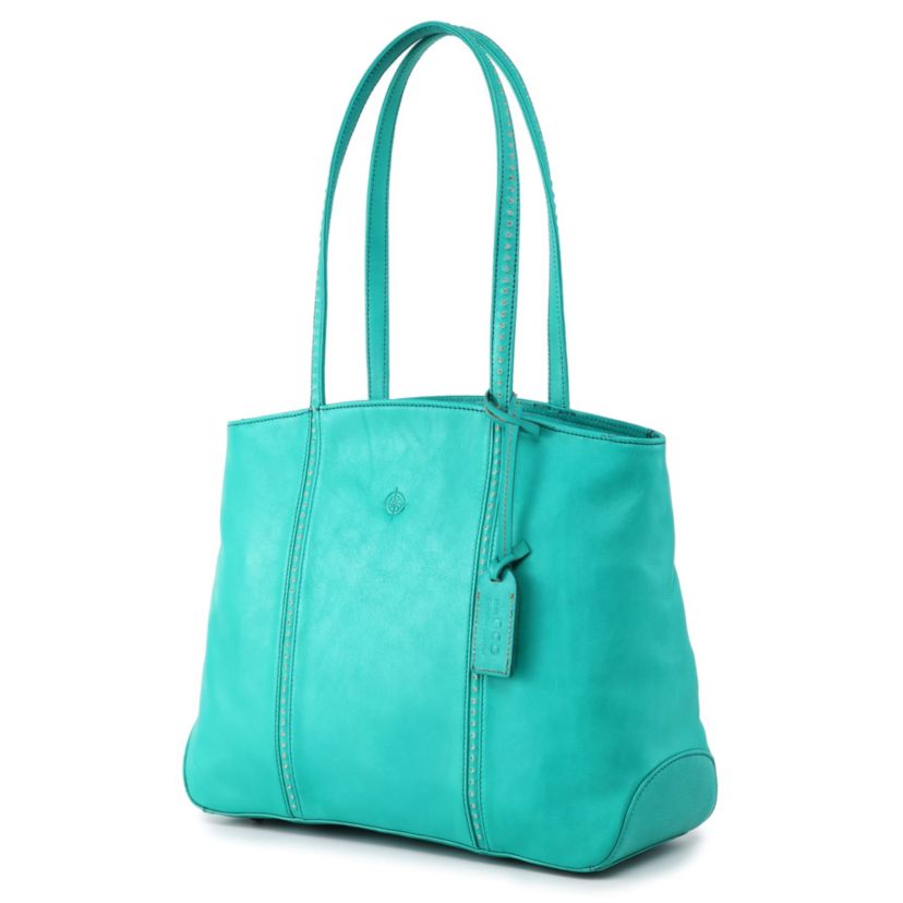 Dancing Bamboo Leather Tote