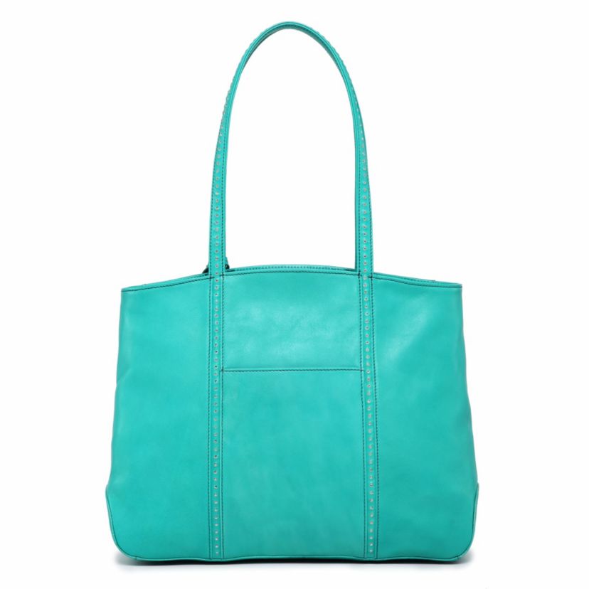 Dancing Bamboo Leather Tote