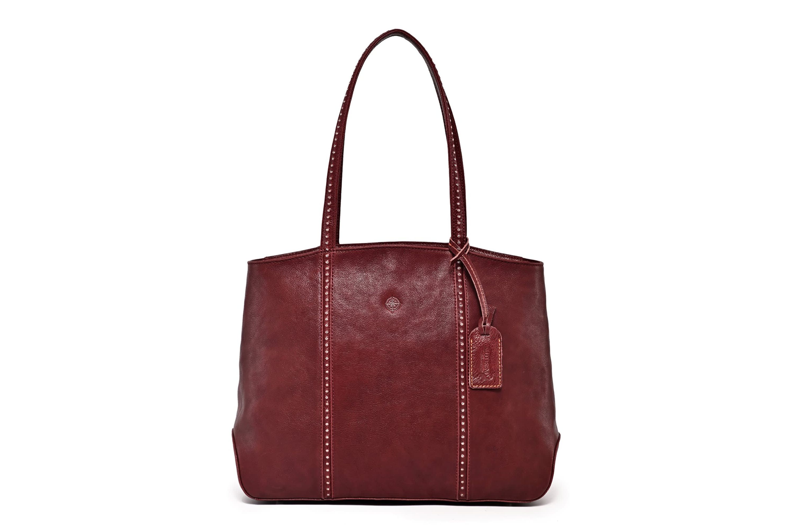 Dancing Bamboo Leather Tote