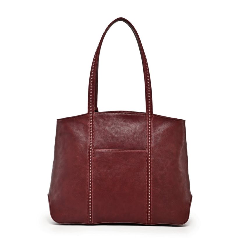 Dancing Bamboo Leather Tote