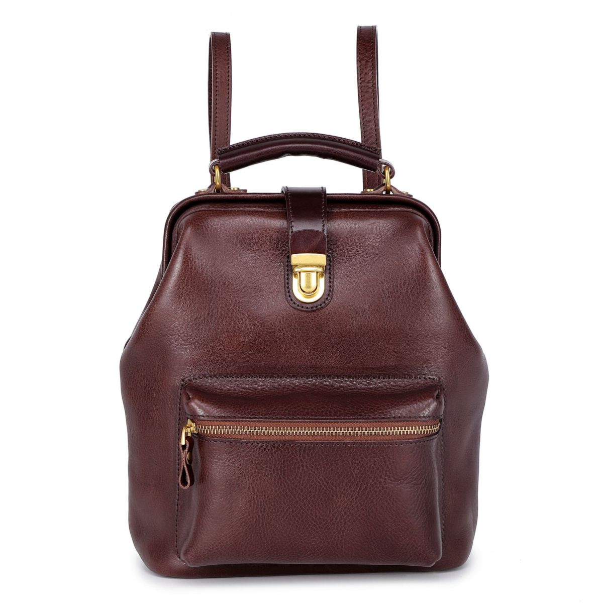 Doctor Convertible Leather Backpack