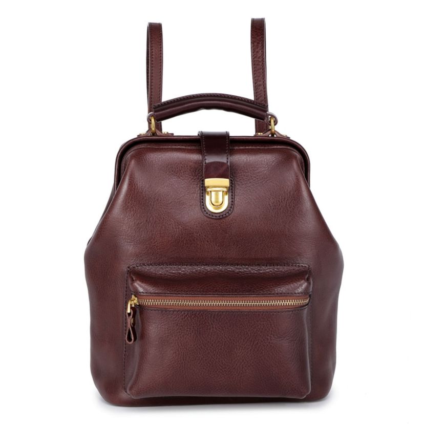 Doctor Convertible Leather Backpack