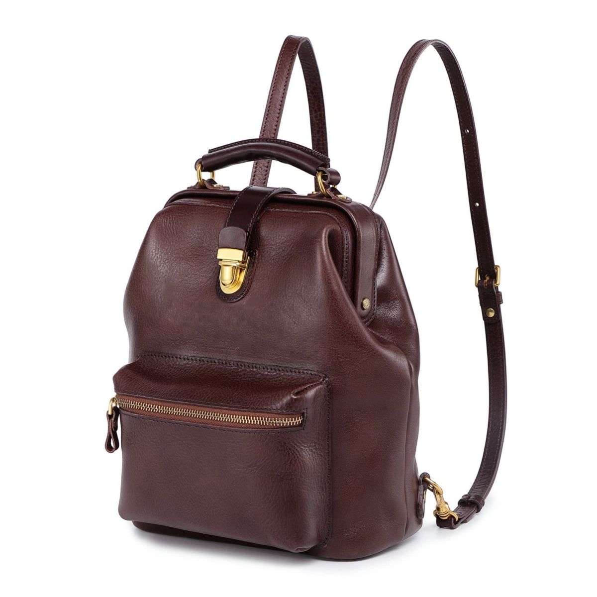 Doctor Convertible Leather Backpack