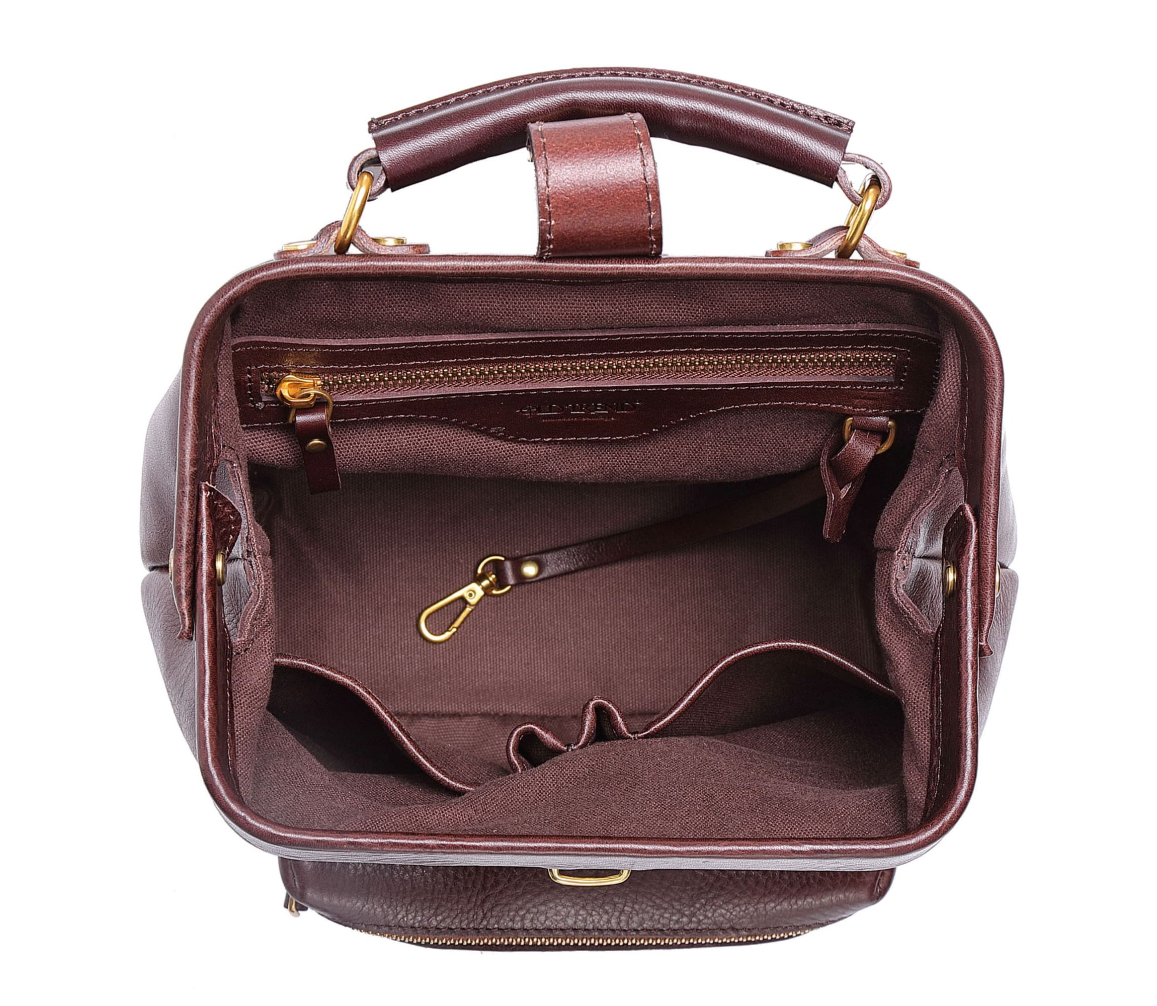 Doctor Convertible Leather Backpack