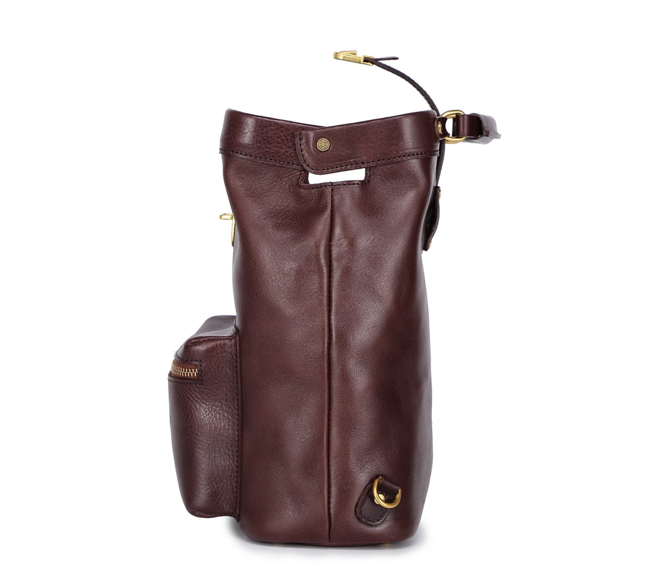 Doctor Convertible Leather Backpack
