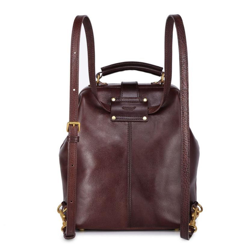 Doctor Convertible Leather Backpack