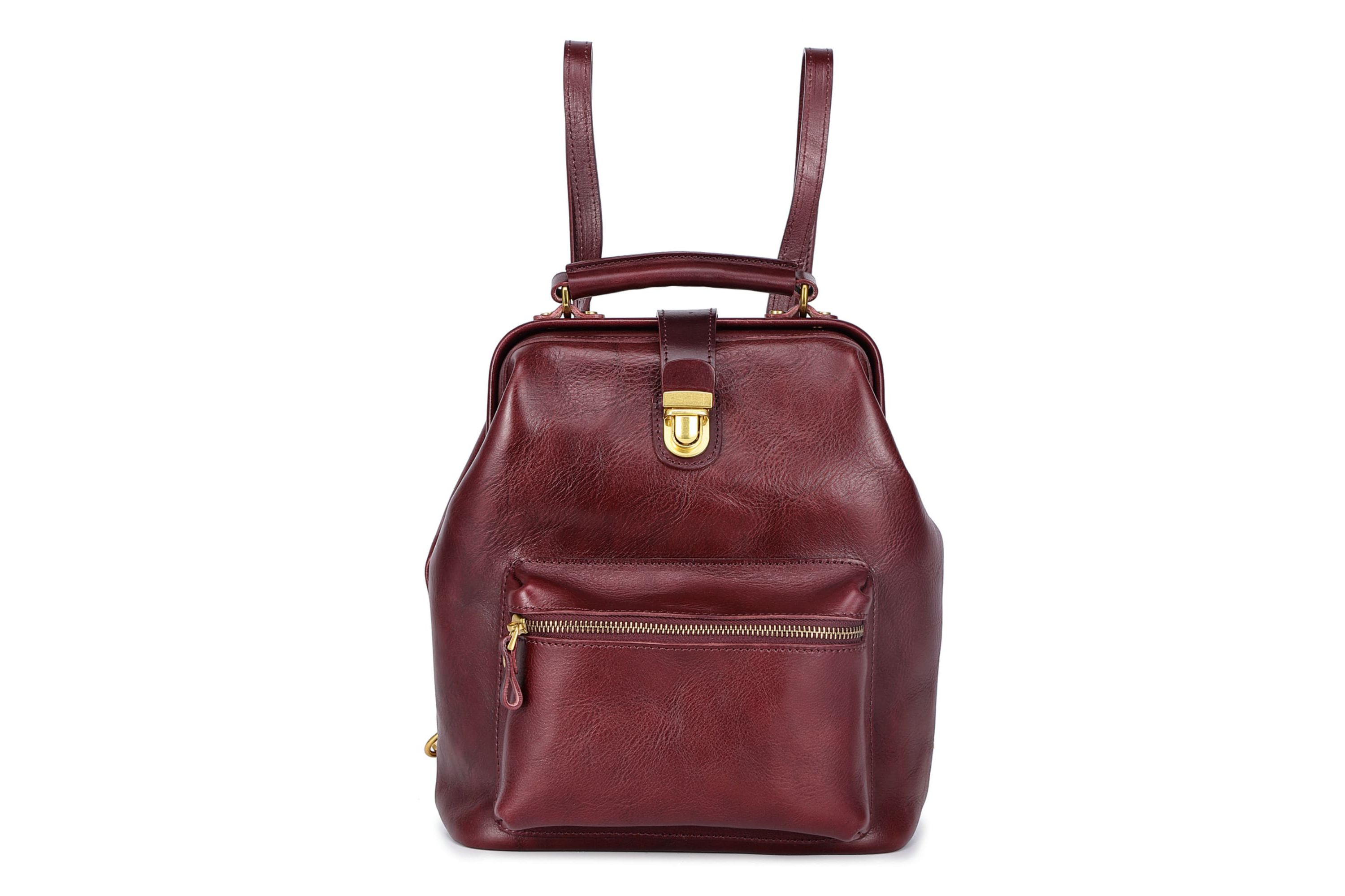 Doctor Convertible Leather Backpack
